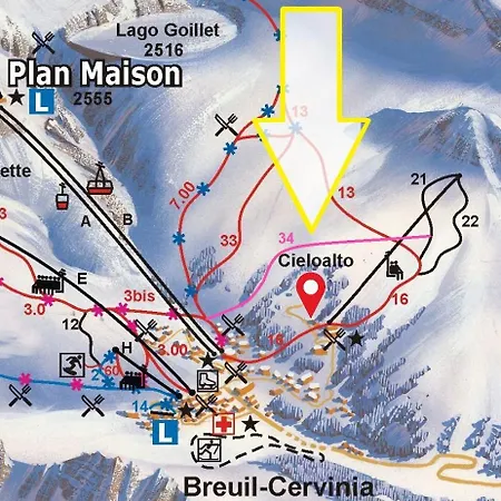 公寓 Residenza Del Cirmolo Cervinia Vda Vacanze In Vetta Cir 0205 *